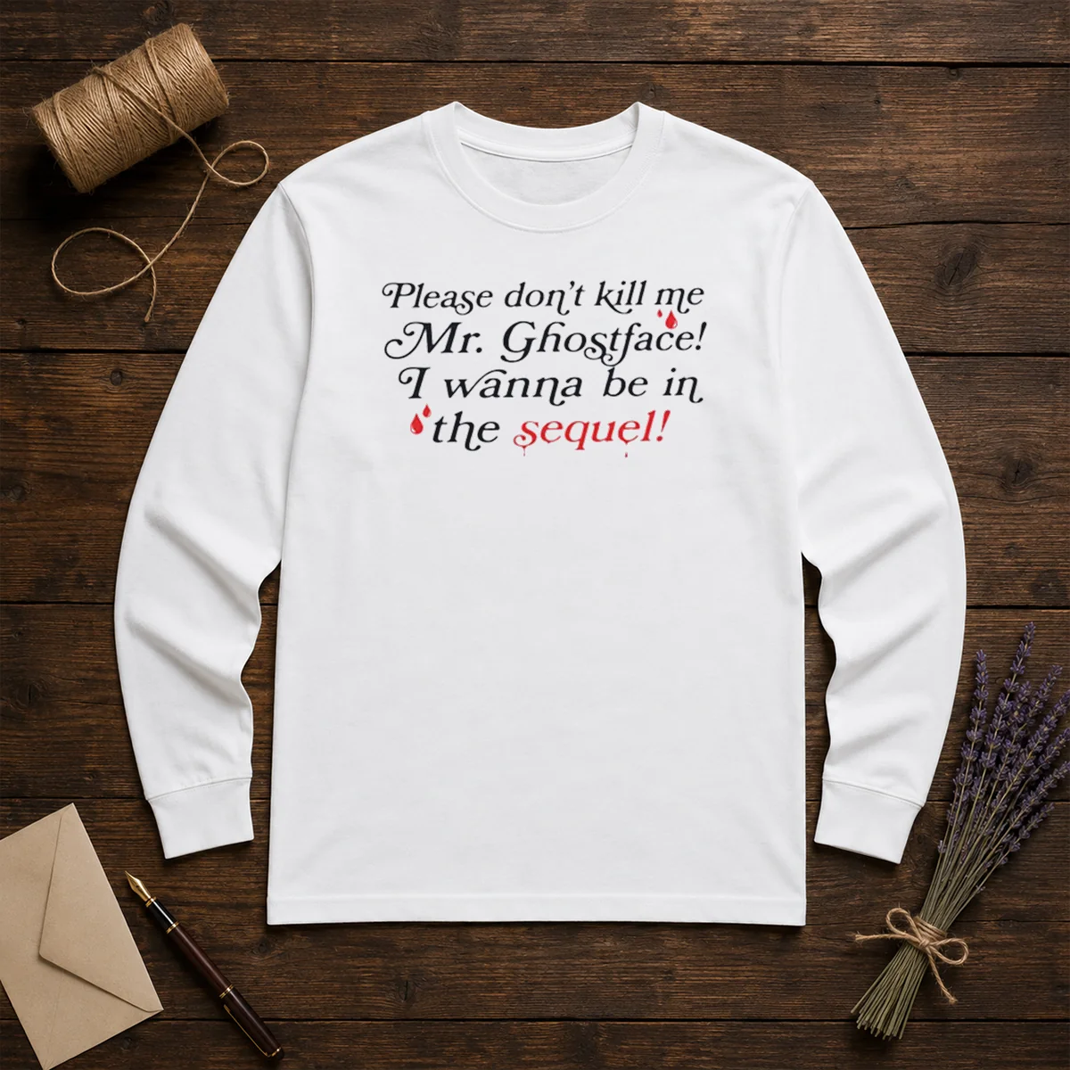 Good Paige Unwritten Please Dont Kill Me Mr Ghostface Shirt - Image 5