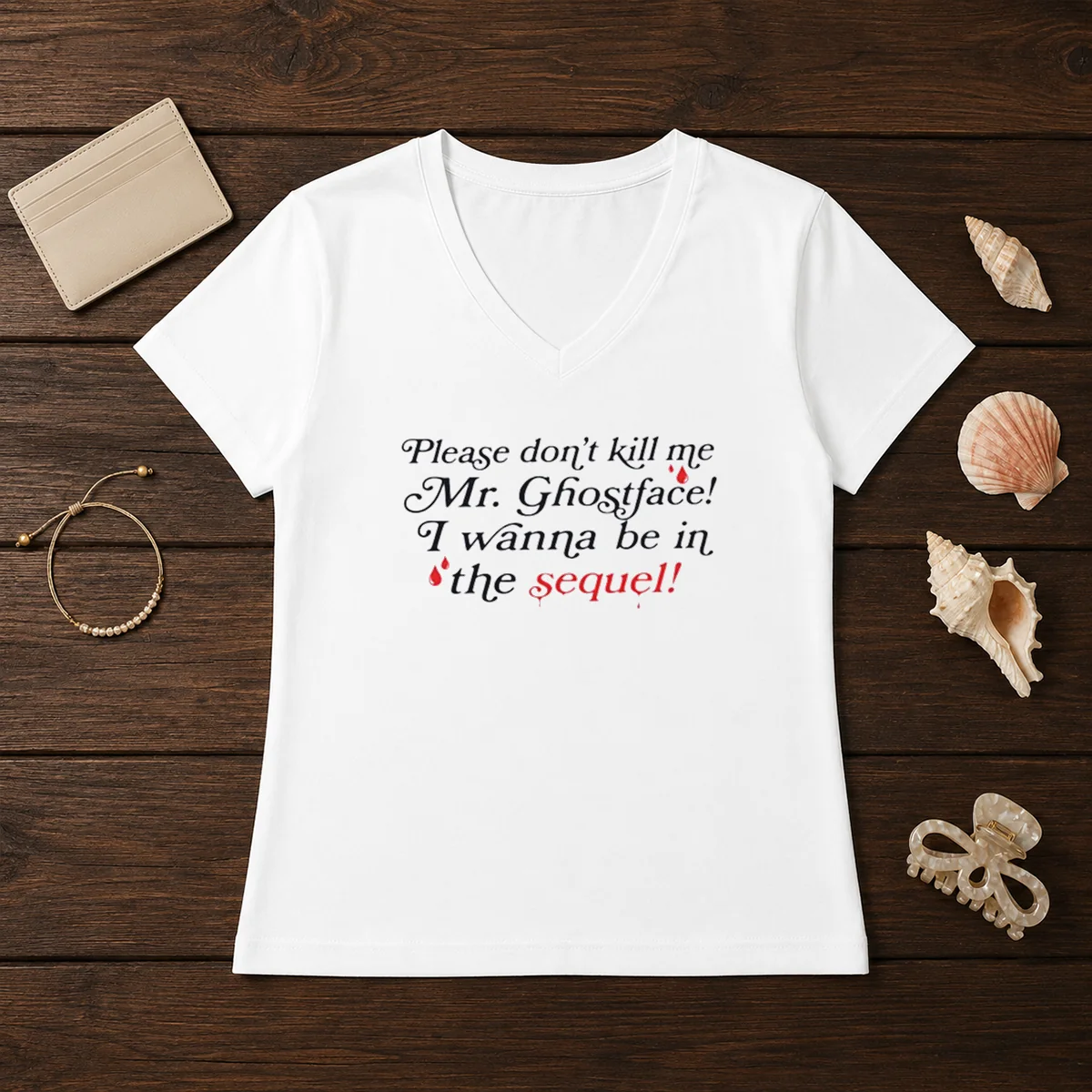 Good Paige Unwritten Please Dont Kill Me Mr Ghostface Shirt - Image 2