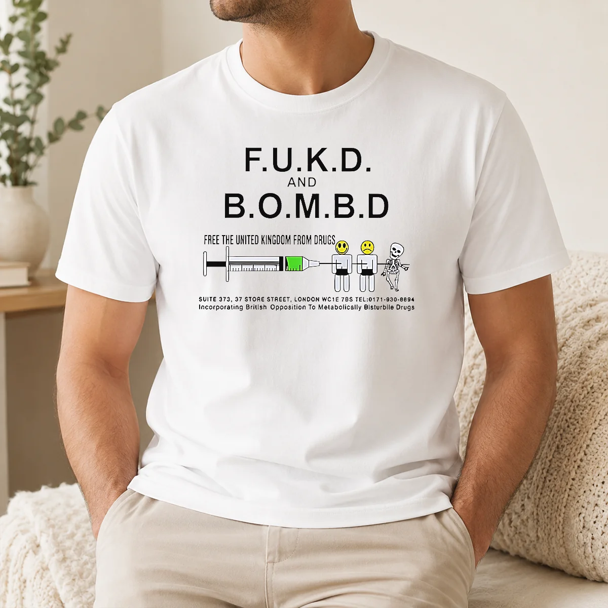 Good Pretty FUKD And BOMBD Free The United Kingdom From Drugs Shirt