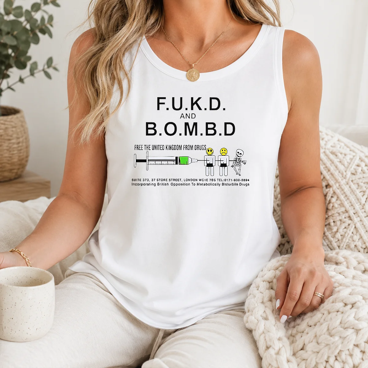 Good Pretty FUKD And BOMBD Free The United Kingdom From Drugs Shirt - Image 3