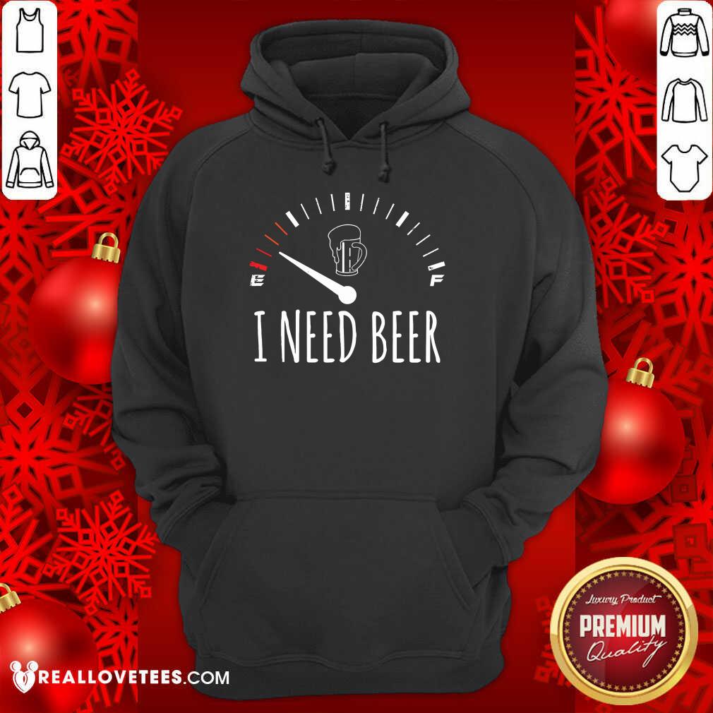I Need A Beer Meter Sleeveless Shirt - Image 2