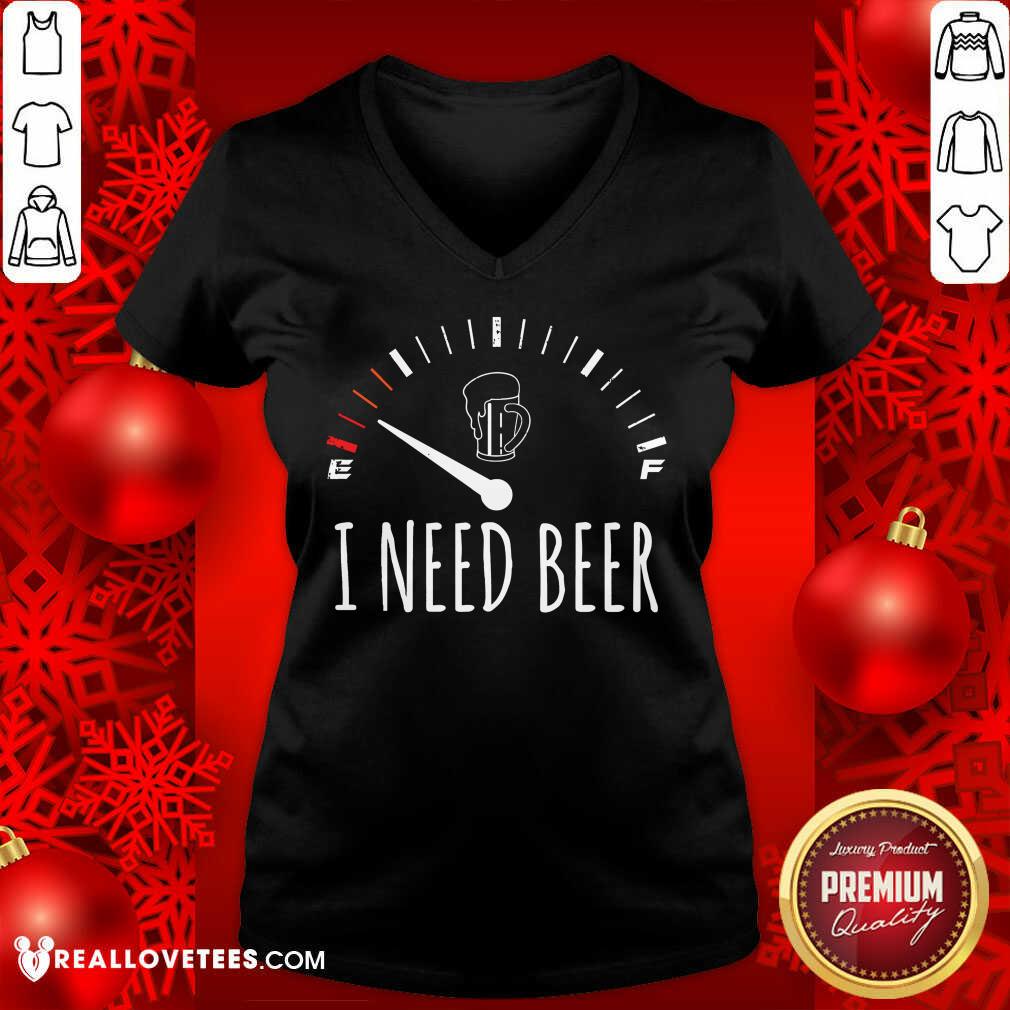 I Need A Beer Meter Sleeveless Shirt - Image 3
