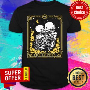 Nice The Loves Couple Skull Kiss Stars Moon Shirt