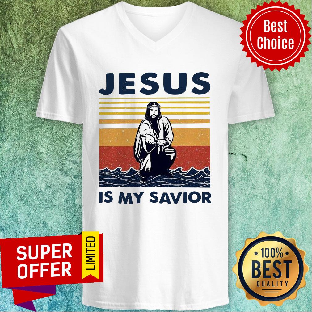 Awesome Jesus Is My Savior Vintage Shirt - Image 4