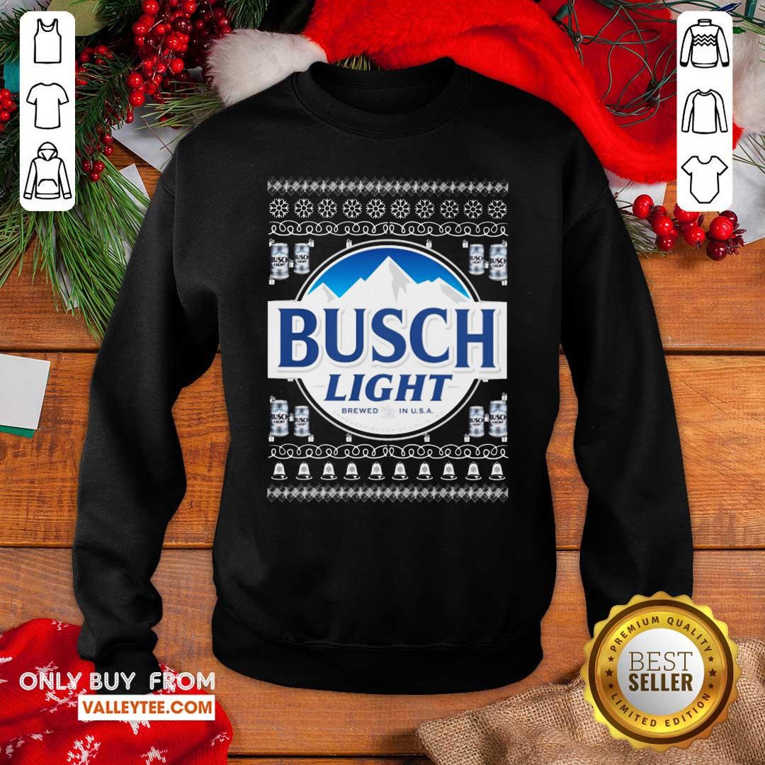 Excellent Busch Light 2020 Ugly Christmas Shirt - Image 2