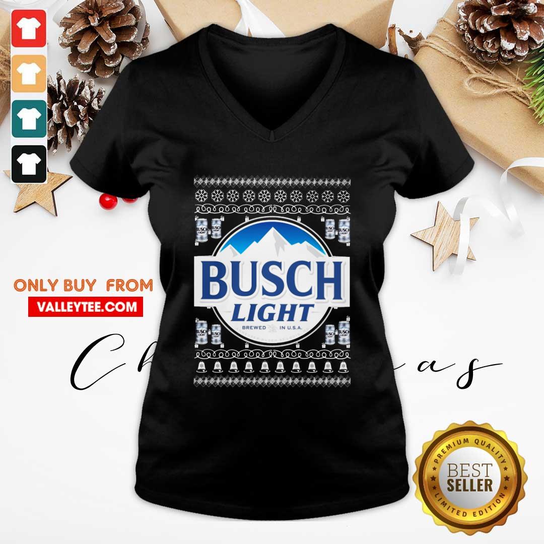 Excellent Busch Light 2020 Ugly Christmas Shirt - Image 4