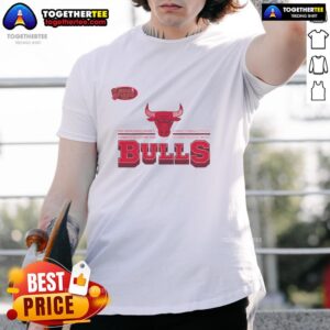 Nice Red Chicago Bulls Fan Banner T-Shirt