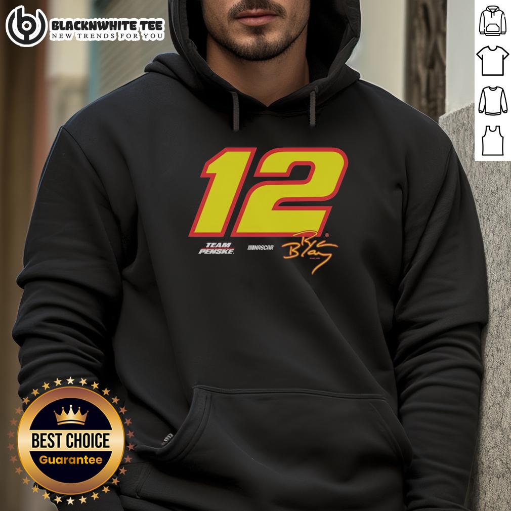 Awesome Ryan Blaney Team Penske 12 NASCAR Hendrick Motorsports Vintage T-Shirt - Image 2