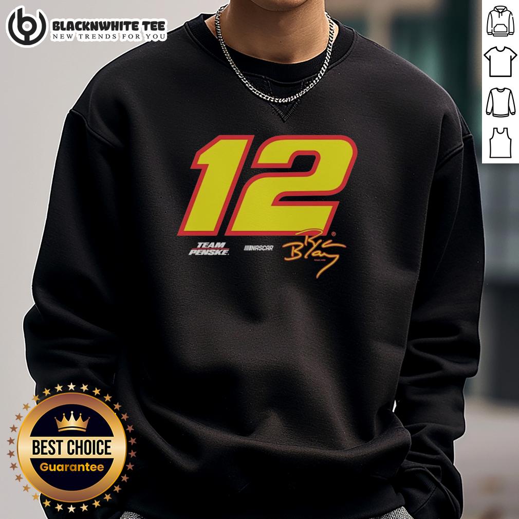 Awesome Ryan Blaney Team Penske 12 NASCAR Hendrick Motorsports Vintage T-Shirt - Image 5