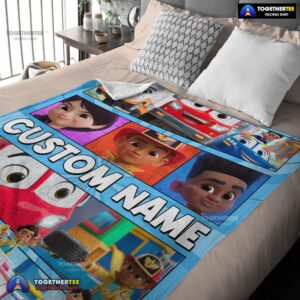 Alternative view of Official Cartoon Disney Firebuds Blanket Customize Blanket