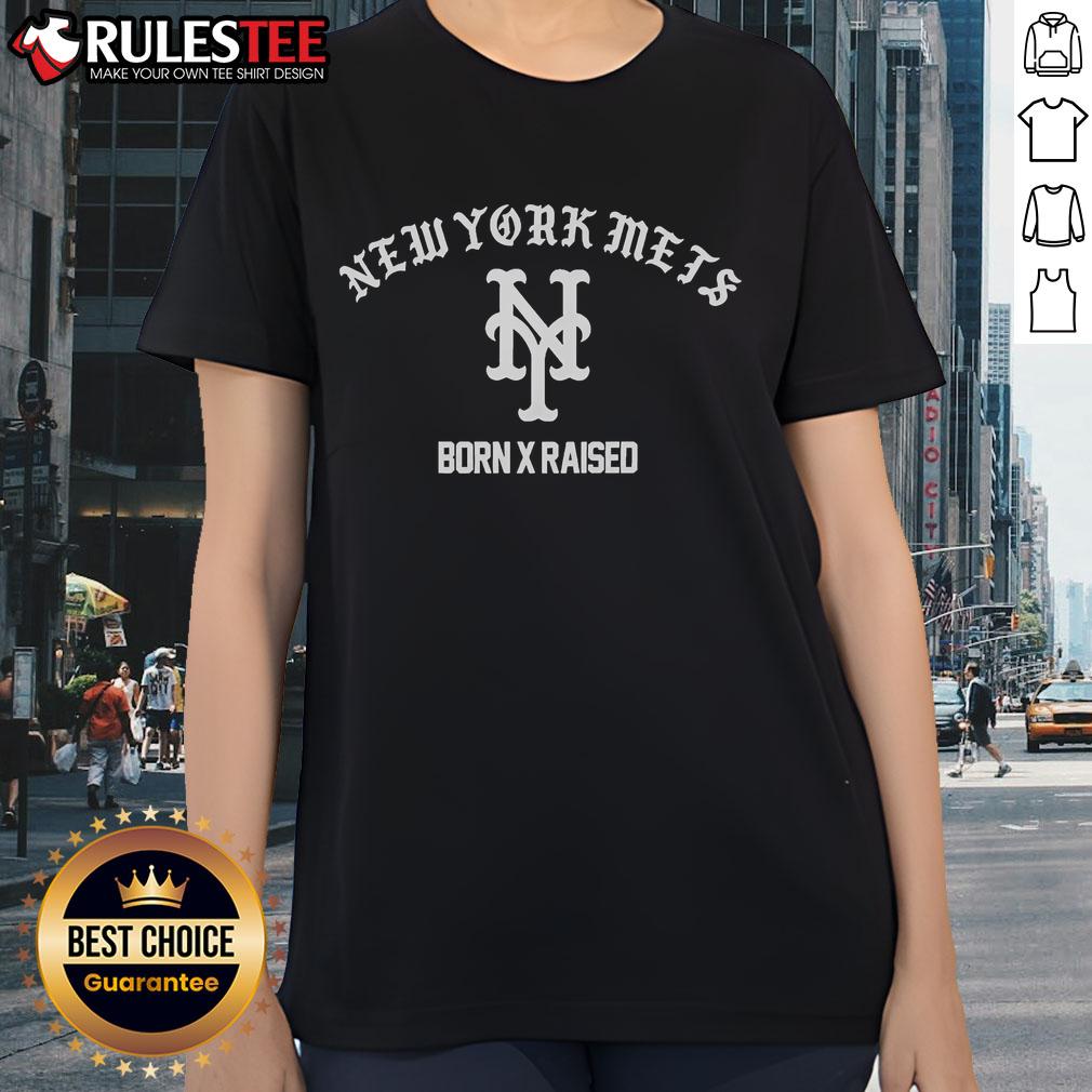 Official MLB Born X Raised Mets T-Shirt - Image 3