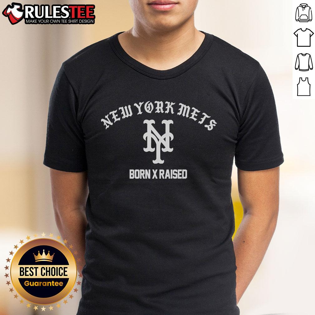 Official MLB Born X Raised Mets T-Shirt