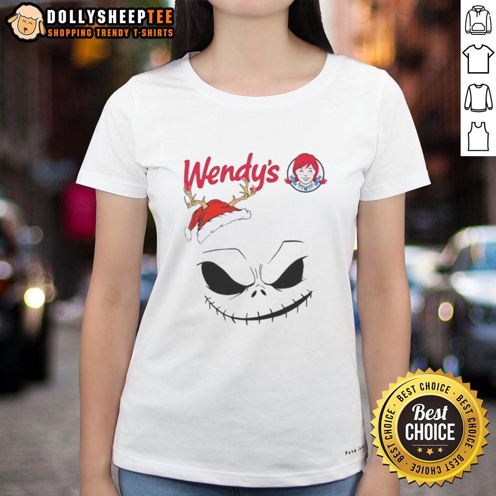 Official Jack Skellington X Wendy's Merry Christmas T-Shirt - Image 3