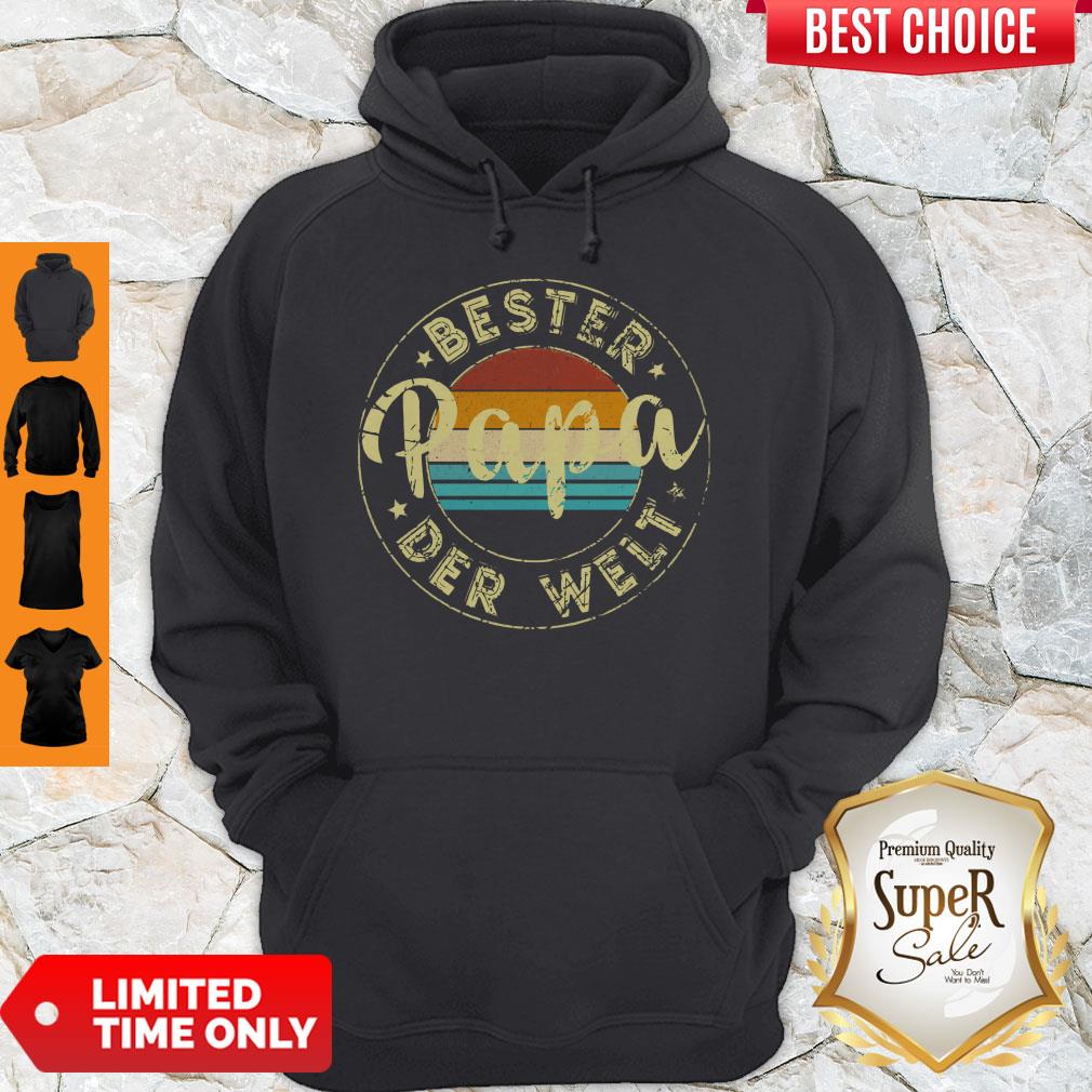 Premium Bester Papa Der Welt Vintage Shirt - Image 5