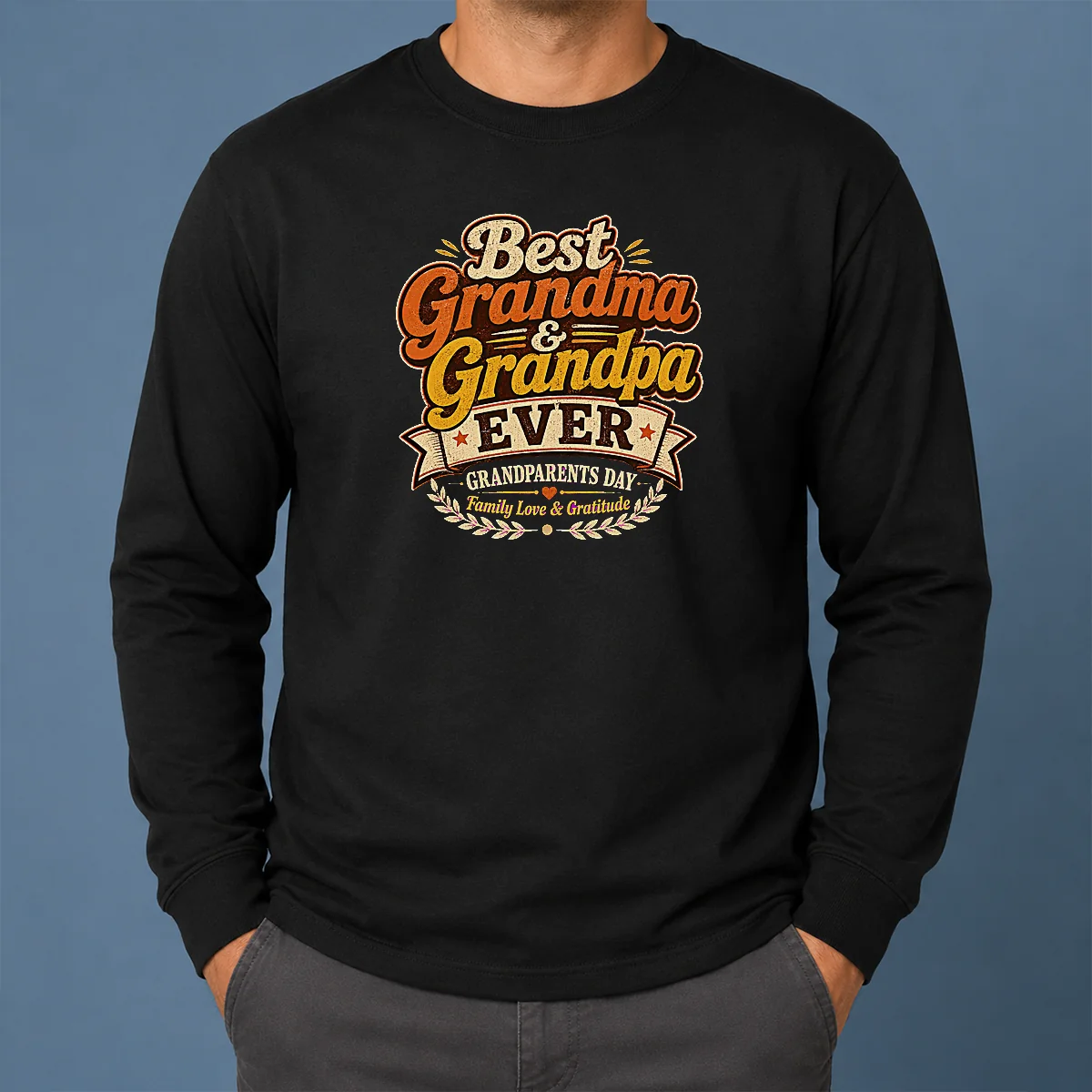 Hot Grandparents Day Vintage Best Grandma Grandpa Shirt - Image 6