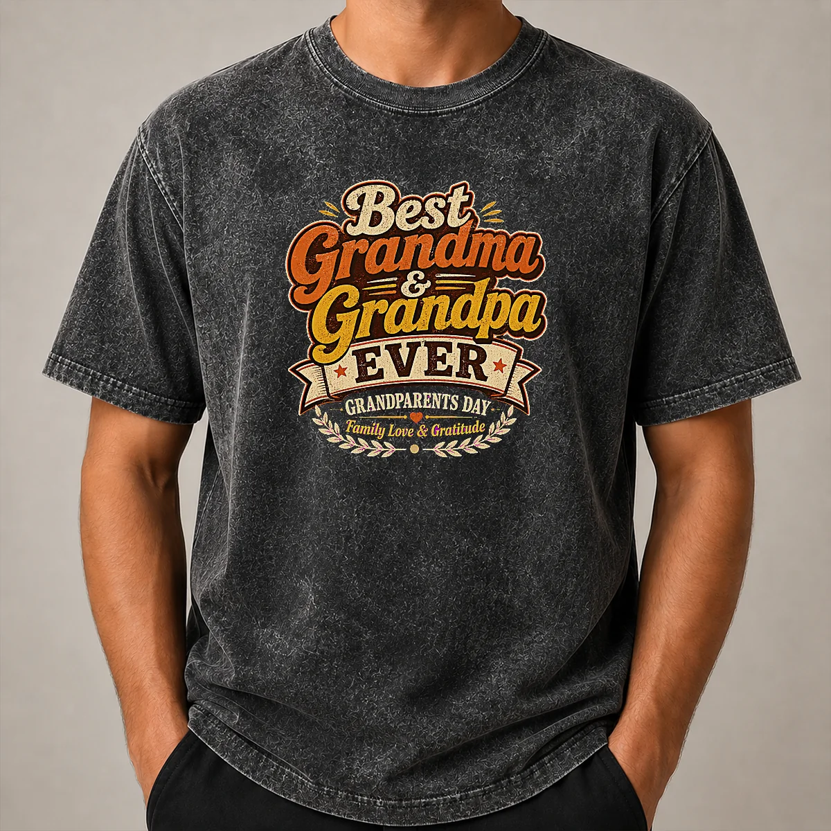 Hot Grandparents Day Vintage Best Grandma Grandpa Shirt - Image 8