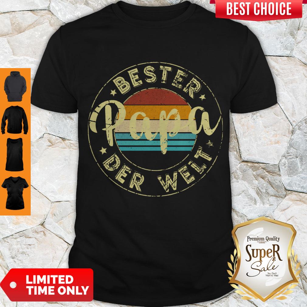 Premium Bester Papa Der Welt Vintage Shirt