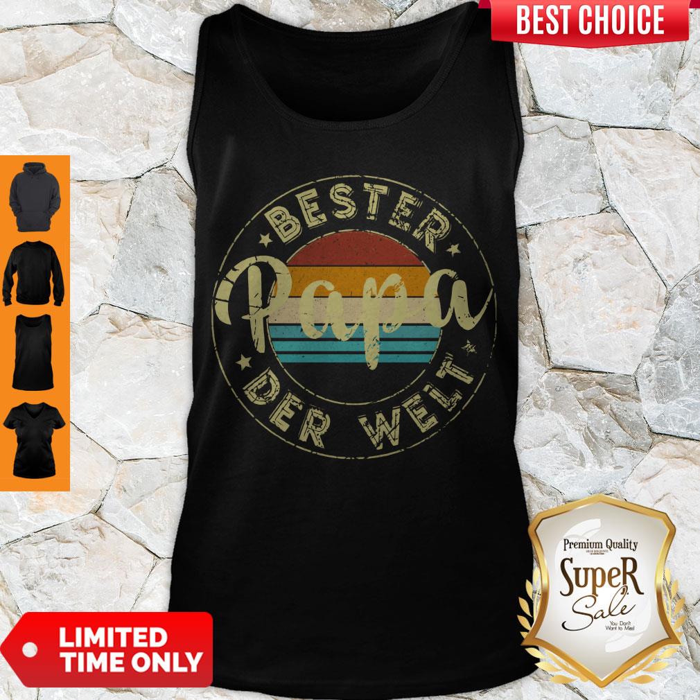 Premium Bester Papa Der Welt Vintage Shirt - Image 3
