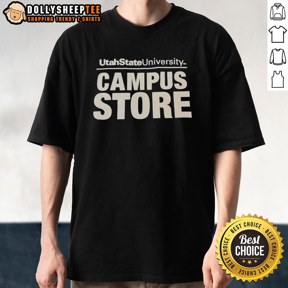 Top Utah State University Campus Store College Text T-Shirt