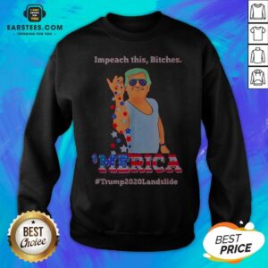 Alternative view of Impeach This Bitches Merica Donald Trump 2020 Landslide Shirt