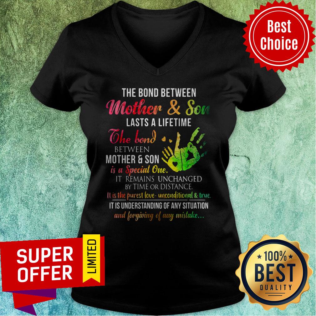 The Bond Between Mother Son Lasts A Lifetime The Bond Between Mother Son Is A Special One Color Shirt - Image 4