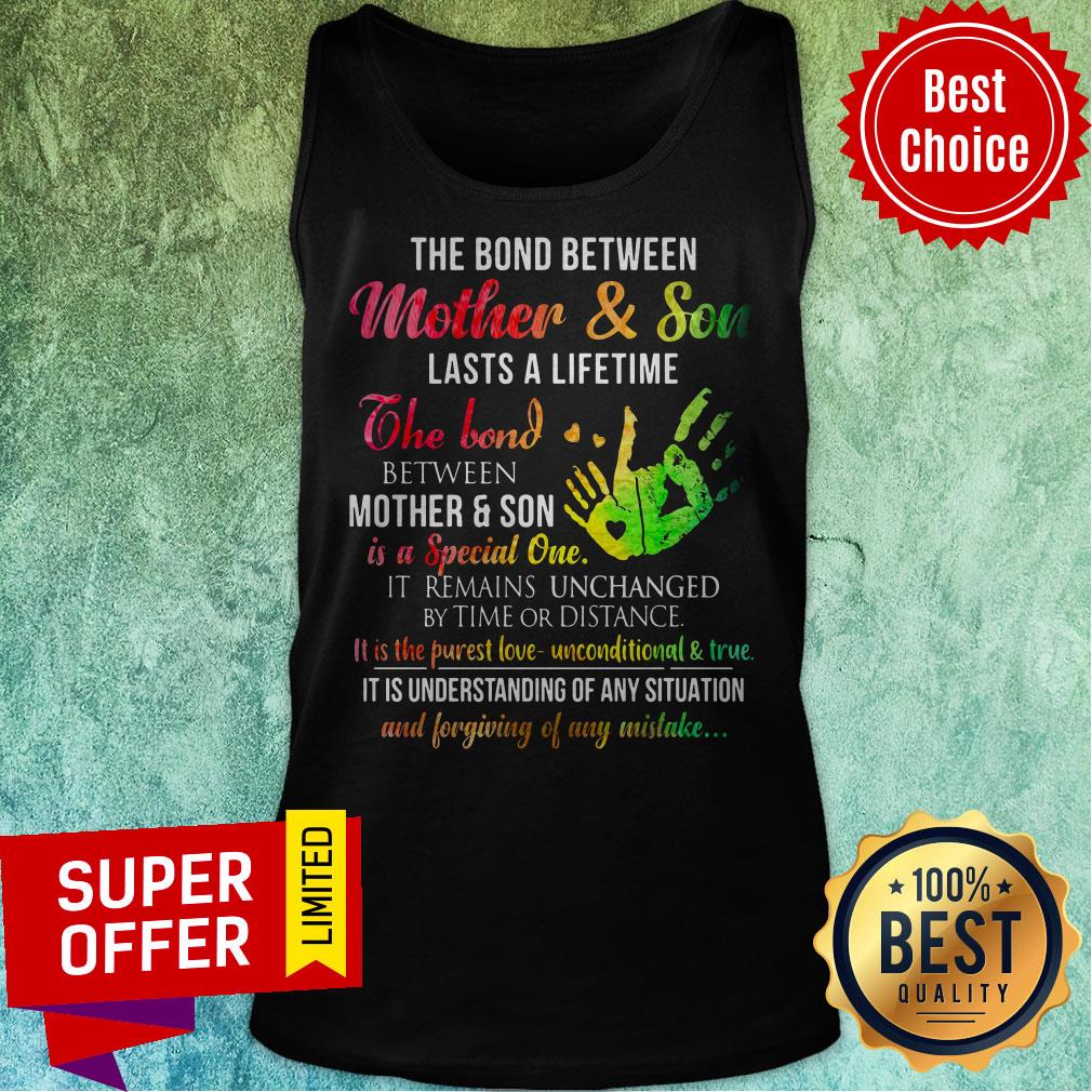 The Bond Between Mother Son Lasts A Lifetime The Bond Between Mother Son Is A Special One Color Shirt - Image 3