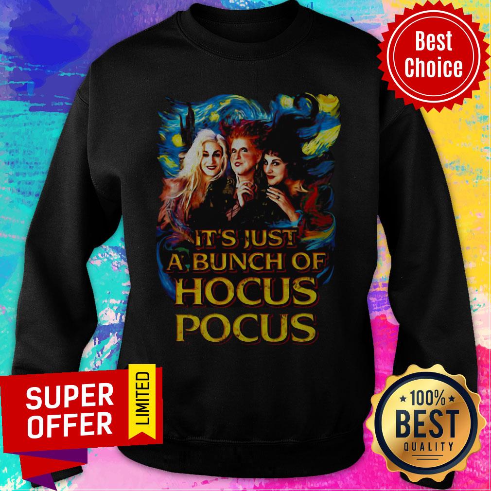Awesome Starry Night It’S Just A Bunch Of Hocus Pocus Shirt - Image 2