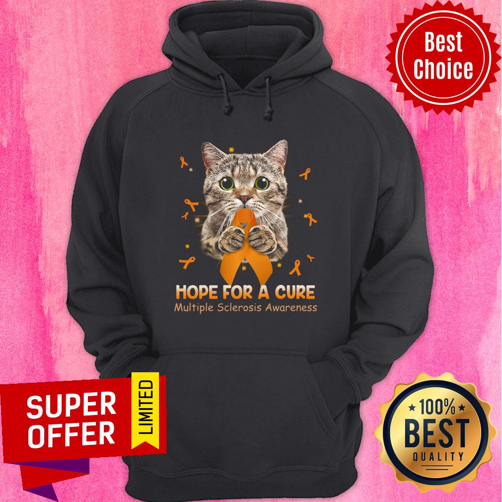 Official Cat Hope For A Cure Multiple Sclerosis Awareness Shirt - Image 5