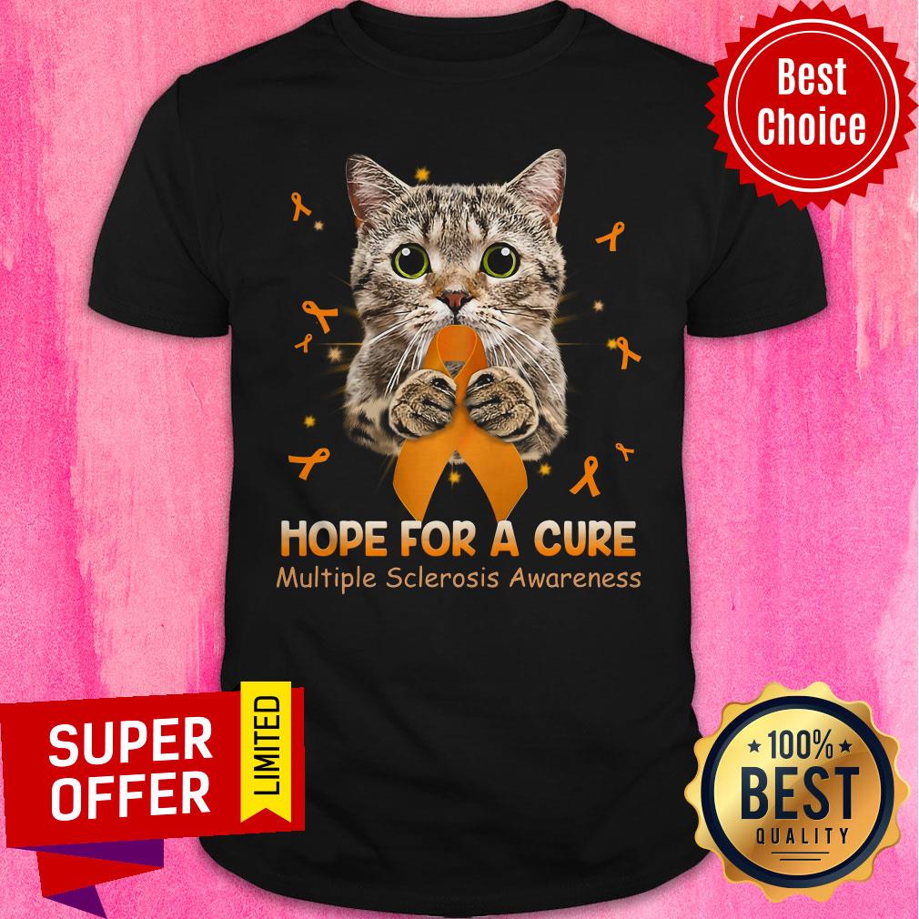Official Cat Hope For A Cure Multiple Sclerosis Awareness Shirt