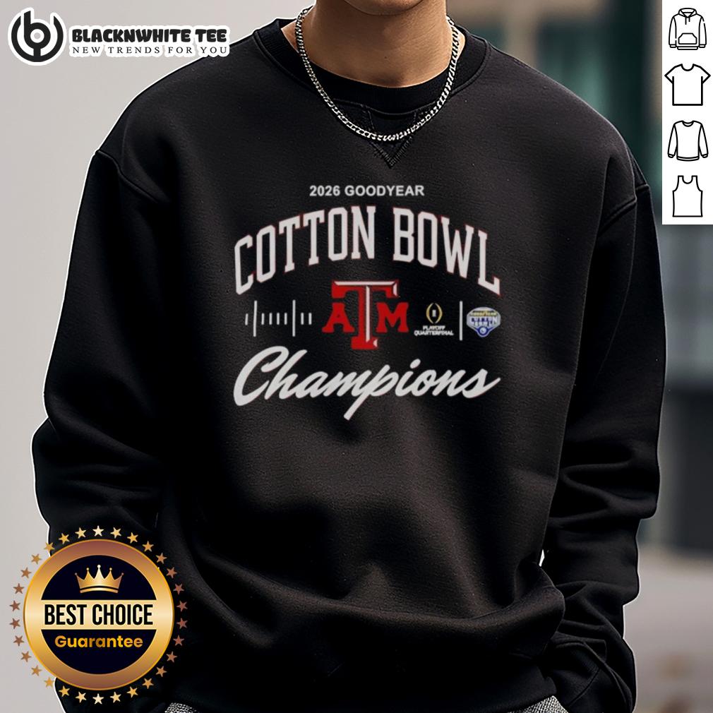 Awesome Texas Am Aggies 2026 Cotton Bowl Champions Classic T-Shirt - Image 5