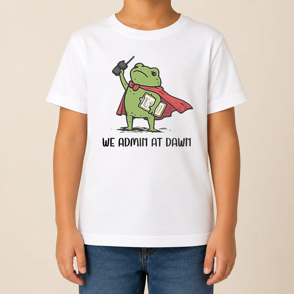 Nice Good We Admin At Dawn Assistant Principal Frog Shirt - Image 9