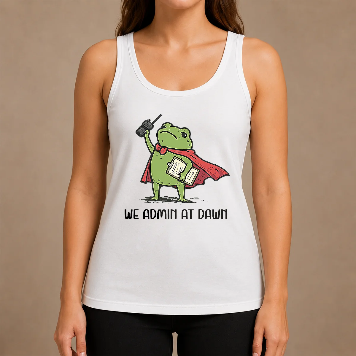 Nice Good We Admin At Dawn Assistant Principal Frog Shirt - Image 3