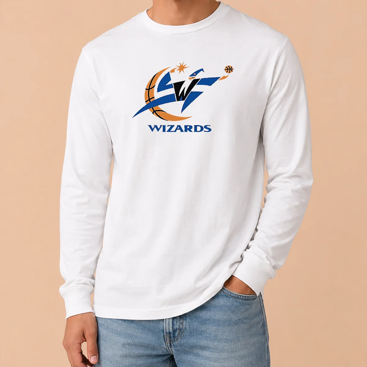 Original Classic Washington Wizards Basketball Team W Logo Shirt - Image 6