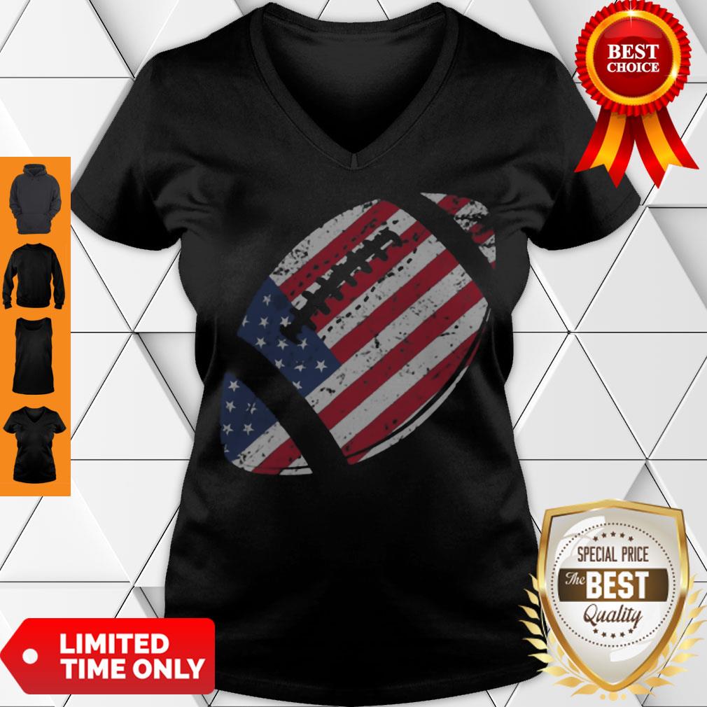 Nice American Football 4th July American Flag Patriotic Shirt - Image 2