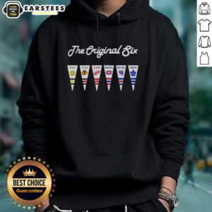 Alternative view of Good NHL Original Six National Hockey League Pennant Flag T-Shirt