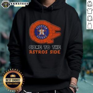 Alternative view of Good Star Wars Come To The Houston Astros Side T-Shirt