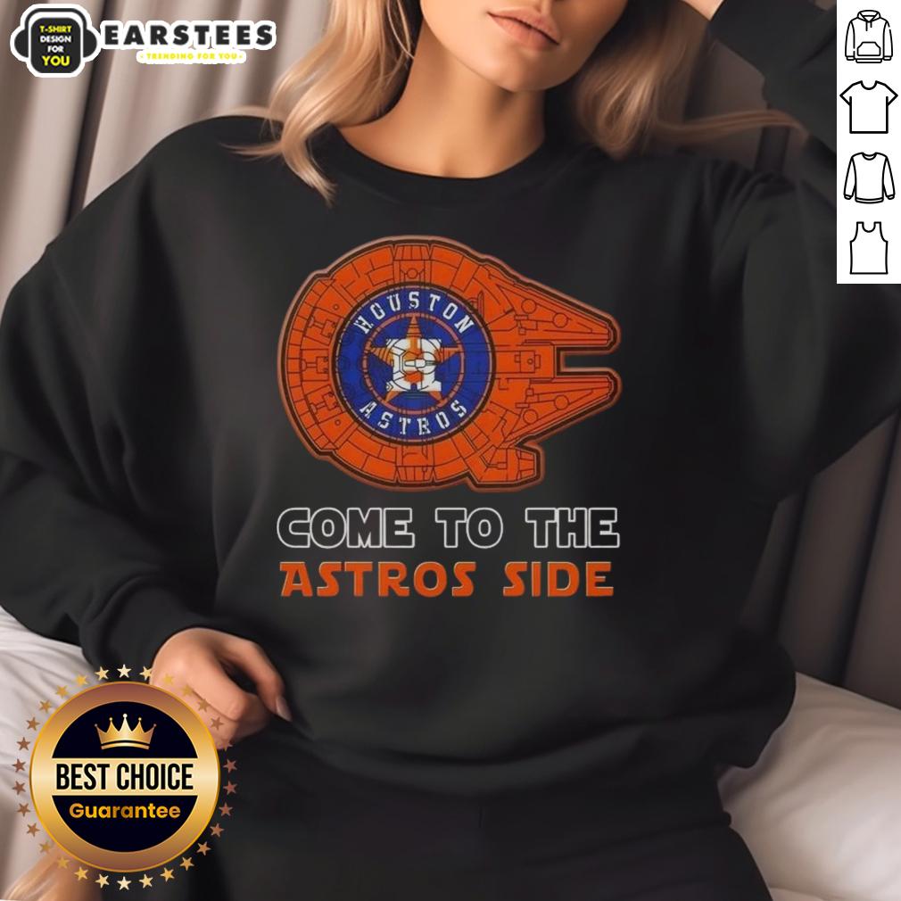 Good Star Wars Come To The Houston Astros Side T-Shirt - Image 5