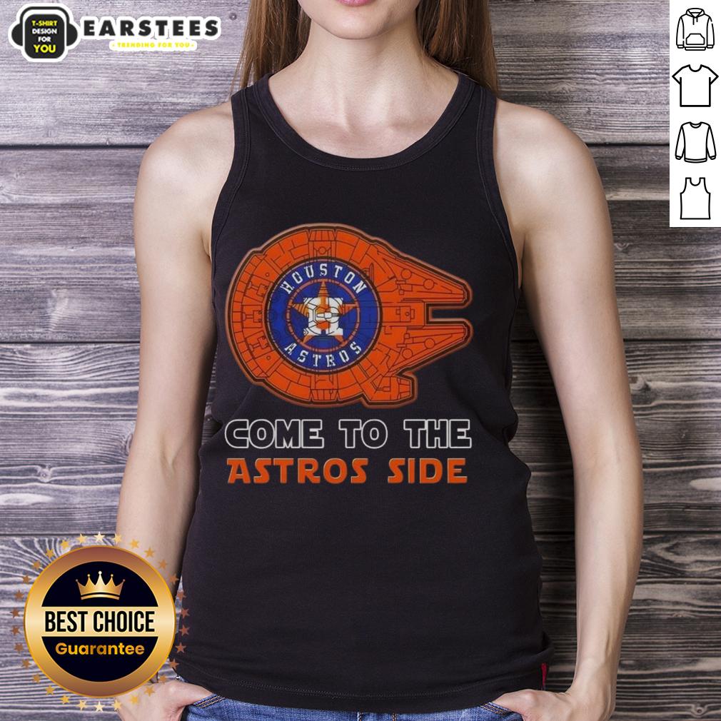 Good Star Wars Come To The Houston Astros Side T-Shirt - Image 4