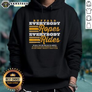 Alternative view of Official Buffalo Sabres Hockey Everybody Ropes Everybody Rides T-Shirt
