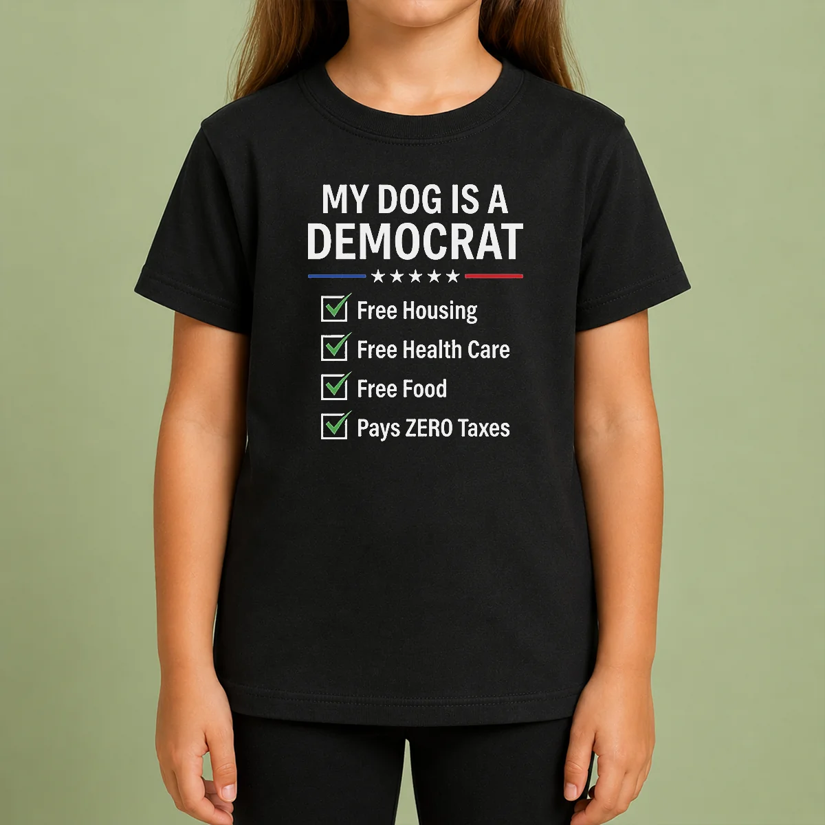 Pretty My Dog Is A Democrat Shirt - Image 9