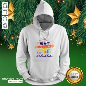 Alternative view of Unicorn Throw Kindness Around Like Confetti 3th Grade Teacher Shirt