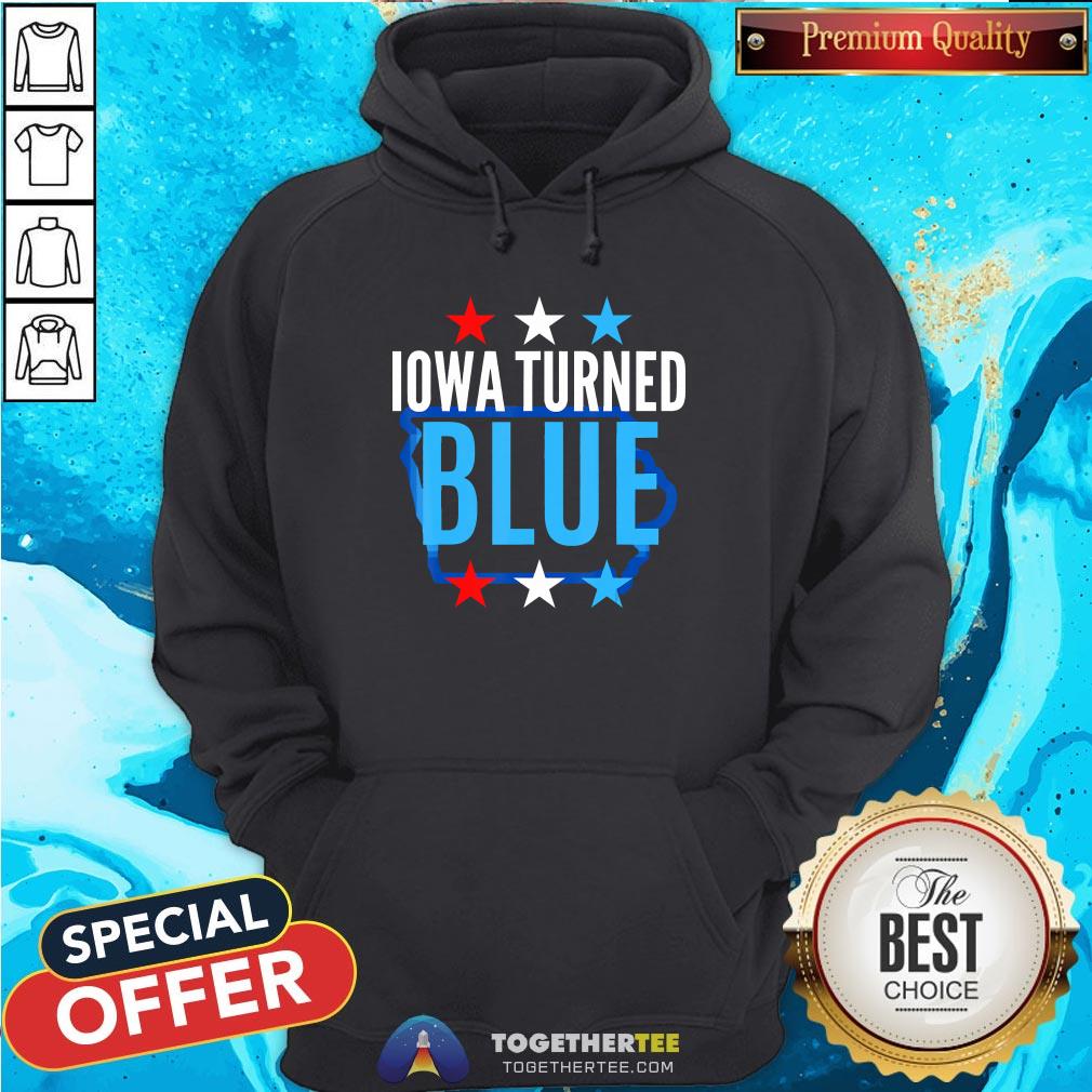 Cute Michigan Turned Blue Democrats Won The Election For Biden Stars Shirt - Image 5