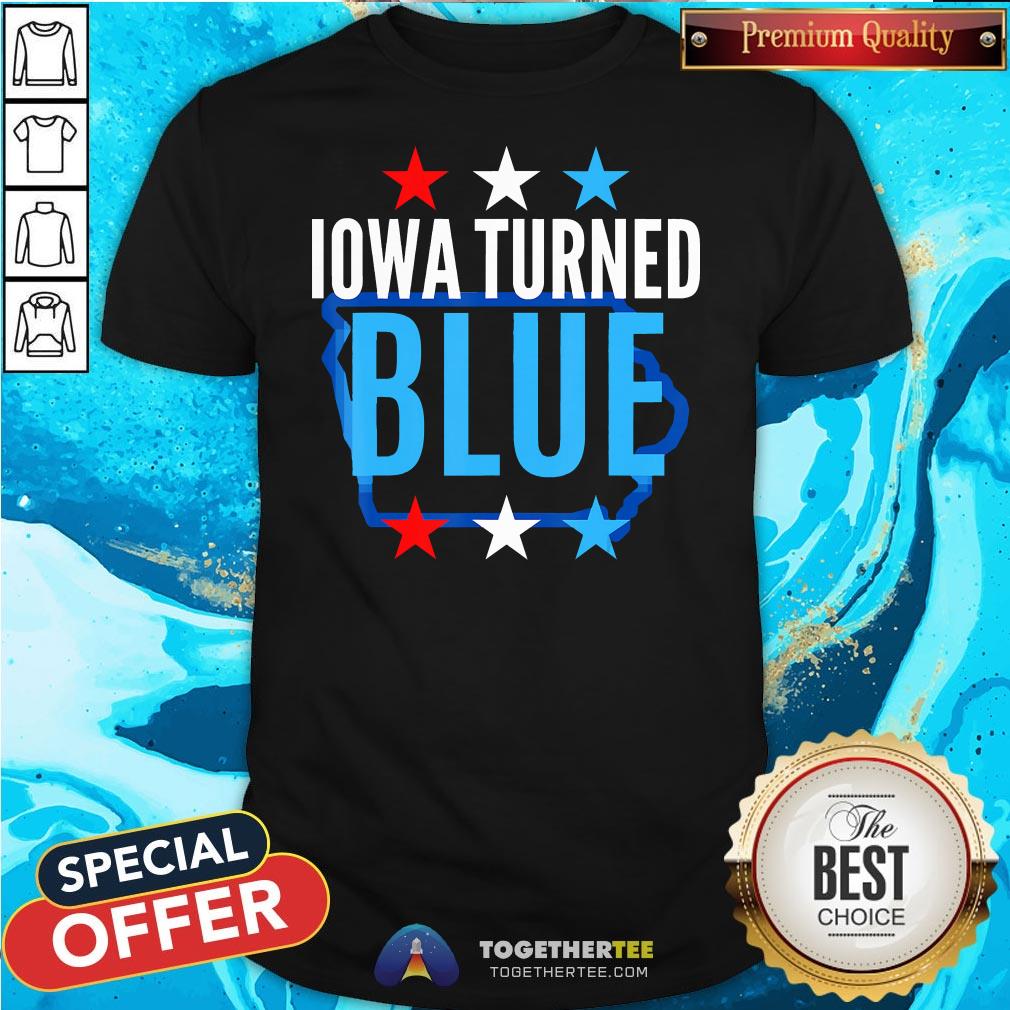 Cute Michigan Turned Blue Democrats Won The Election For Biden Stars Shirt