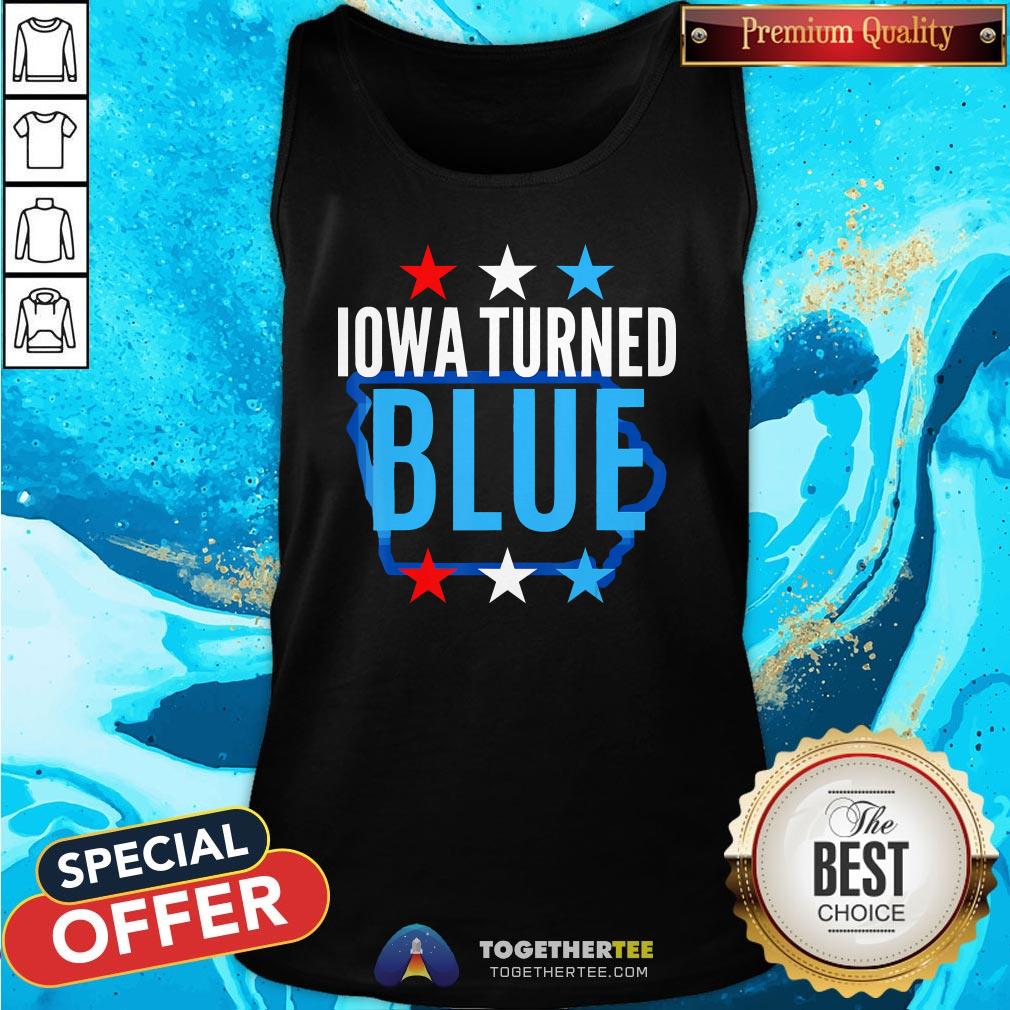 Cute Michigan Turned Blue Democrats Won The Election For Biden Stars Shirt - Image 3