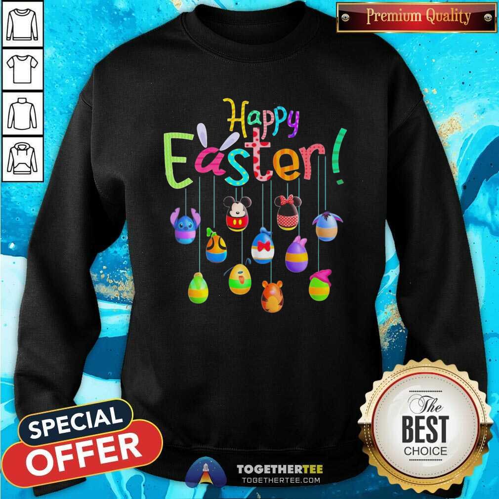 Nice Disney Characters Egg Easter Happy Easter day 2021 Shirt - Image 4