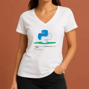 Alternative view of Pretty Python Dont Tread On Me Code Pun Geek Shirt