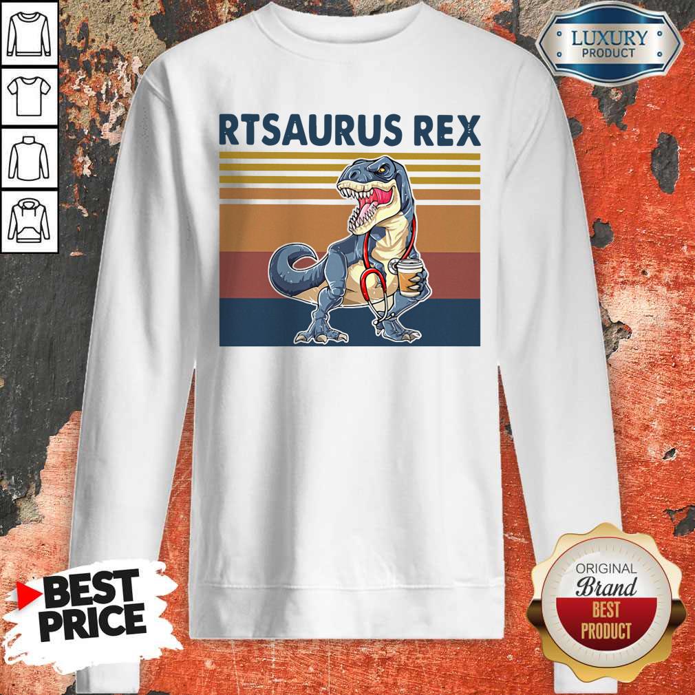 Respiratory Therapist Rtsaurus Rex Vintage Shirt - Image 5
