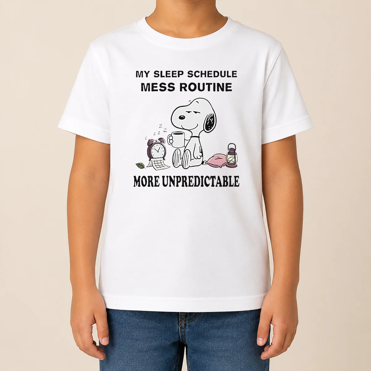 Hot Nice Snoopy My Sleep Schedule Mess Routine More Unpredictable Shirt - Image 9