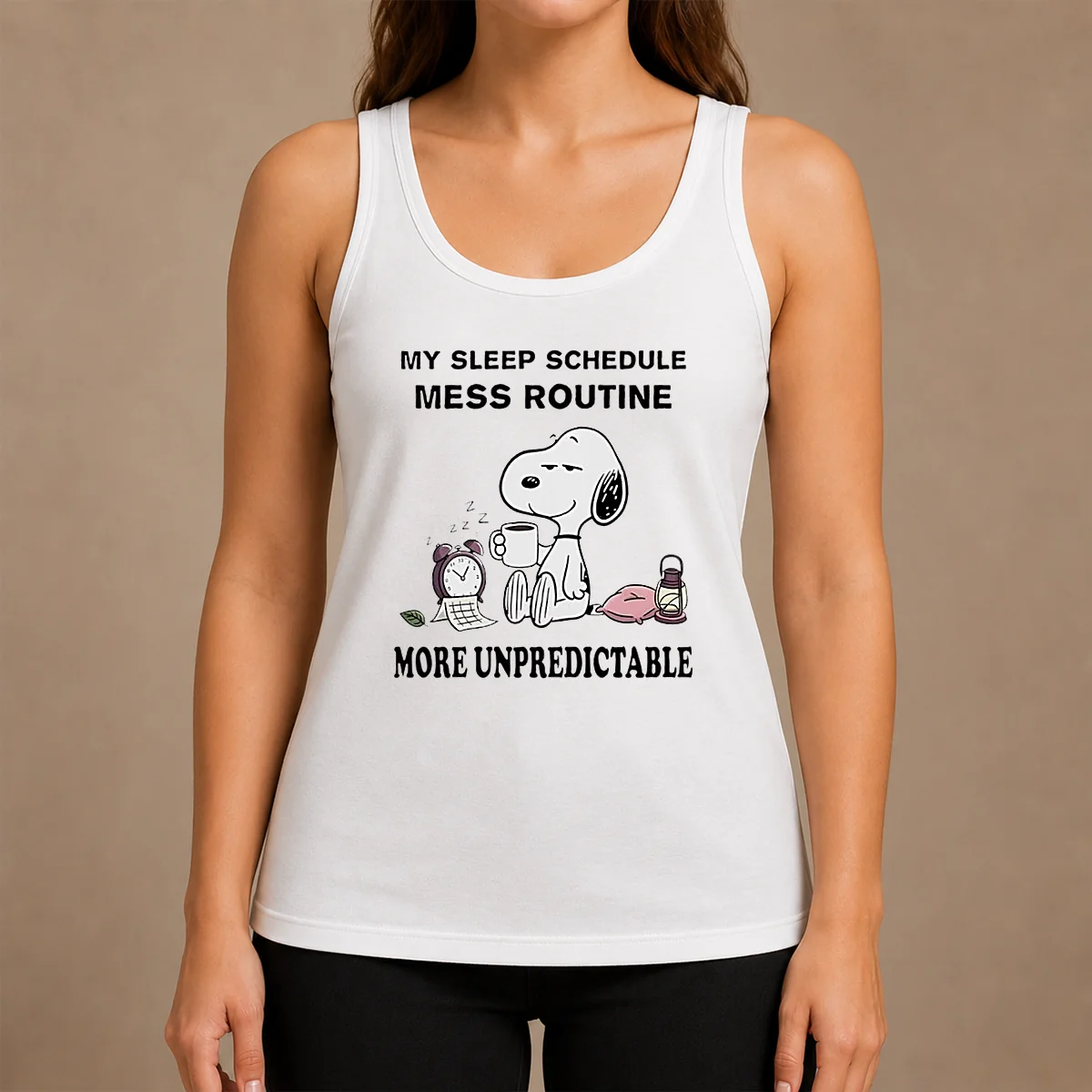Hot Nice Snoopy My Sleep Schedule Mess Routine More Unpredictable Shirt - Image 3