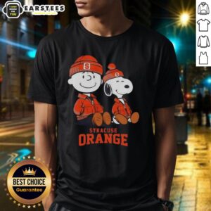 Premium Syracuse Orange X Snoopy And Charlie Brown T-Shirt
